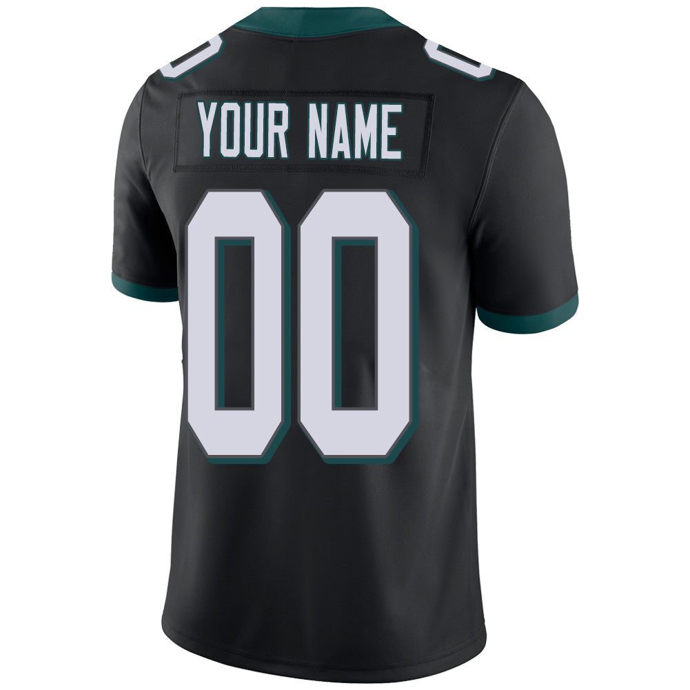 Custom P.Eagles Stitched American Football Jerseys Personalize Birthday Gifts Black Jersey