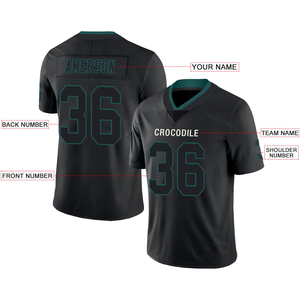 Custom P.Eagles Stitched American Football Jerseys Personalize Birthday Gifts Black Jersey