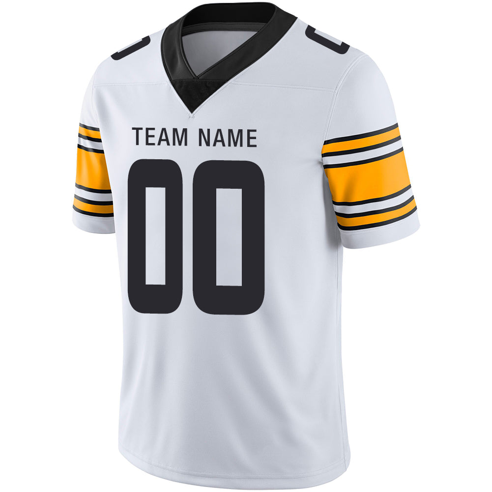 Custom P.Steelers Stitched American Football Jerseys Personalize Birthday Gifts White Jersey