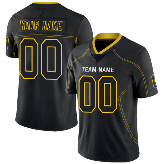 Custom P.Steelers Stitched American Football Jerseys Personalize Birthday Gifts Black Jersey