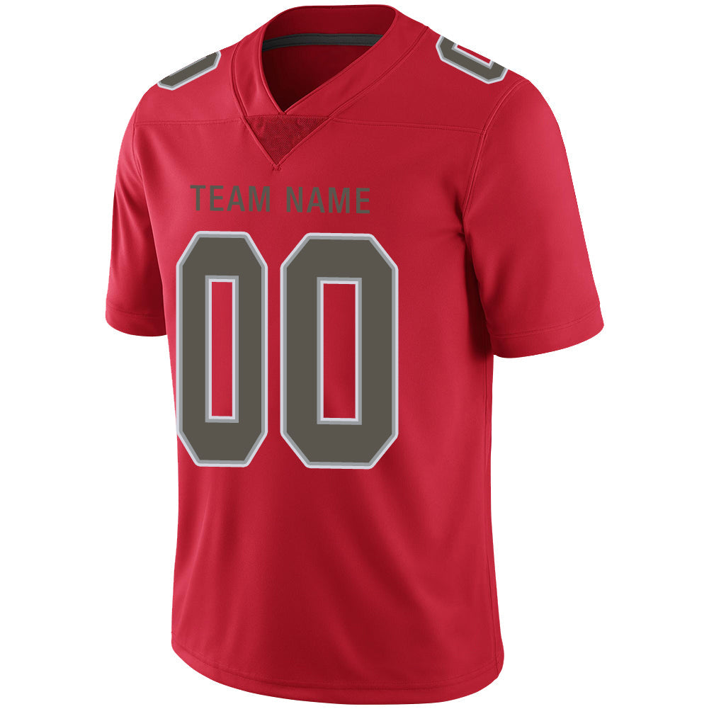 Custom TB.Buccaneers Stitched American Football Jerseys Personalize Birthday Gifts Red Jersey