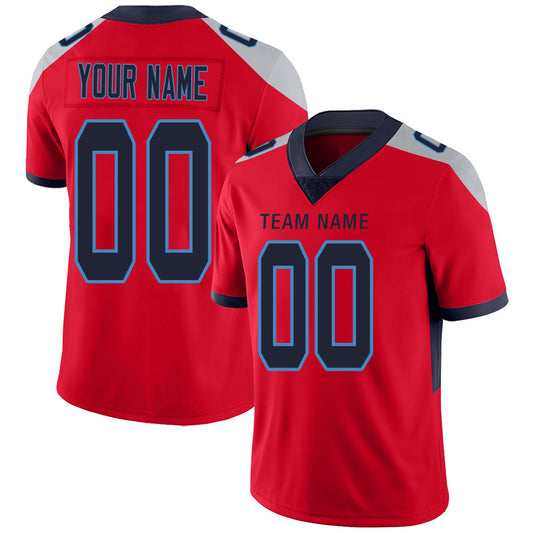 Custom T.Titans Stitched American Football Jerseys Personalize Birthday Gifts Red Jersey