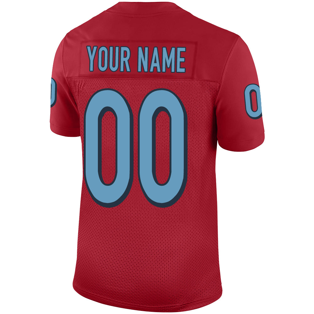 Custom T.Titans Stitched American Football Jerseys Personalize Birthday Gifts Red Jersey