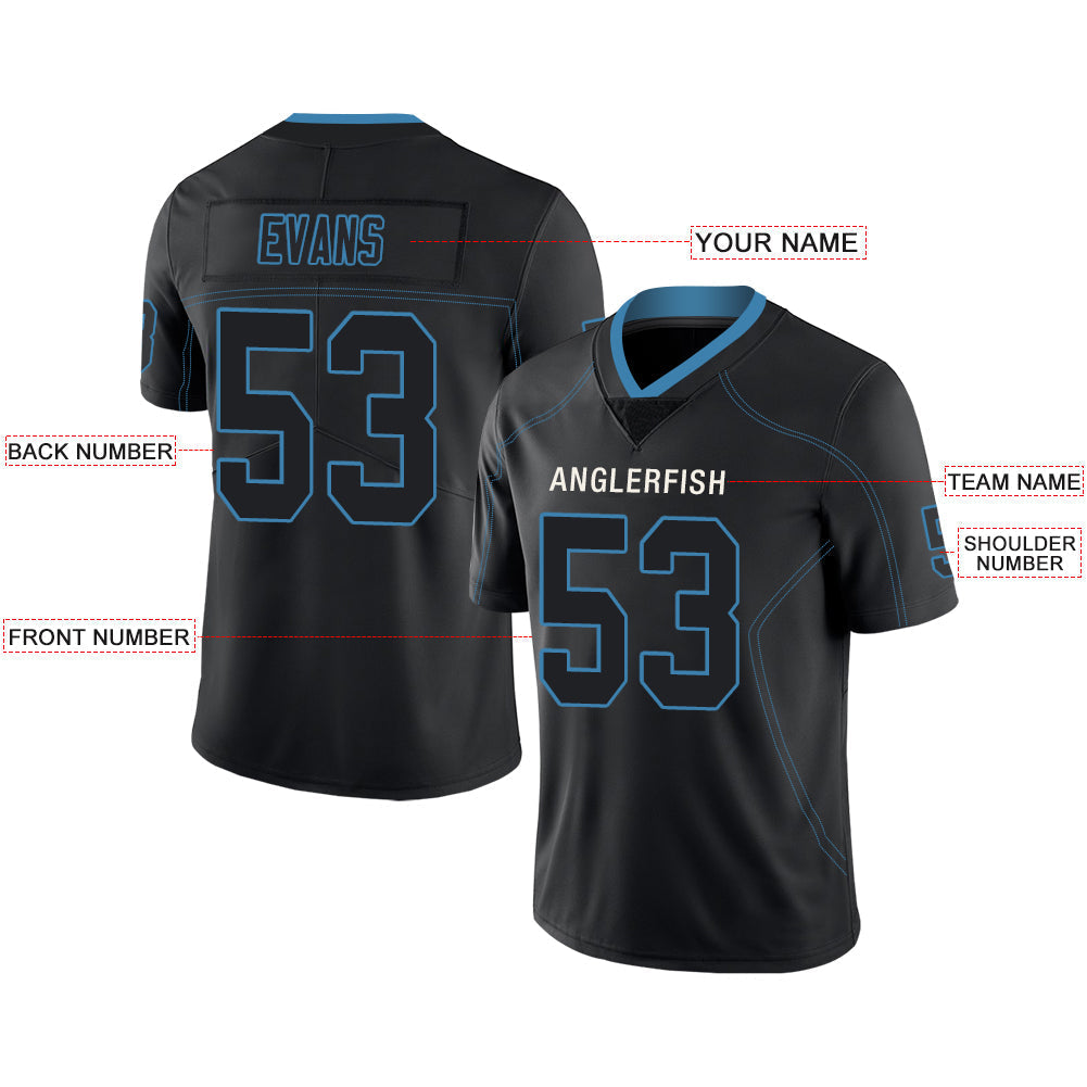 Custom T.Titans Stitched American Football Jerseys Personalize Birthday Gifts Black Jersey