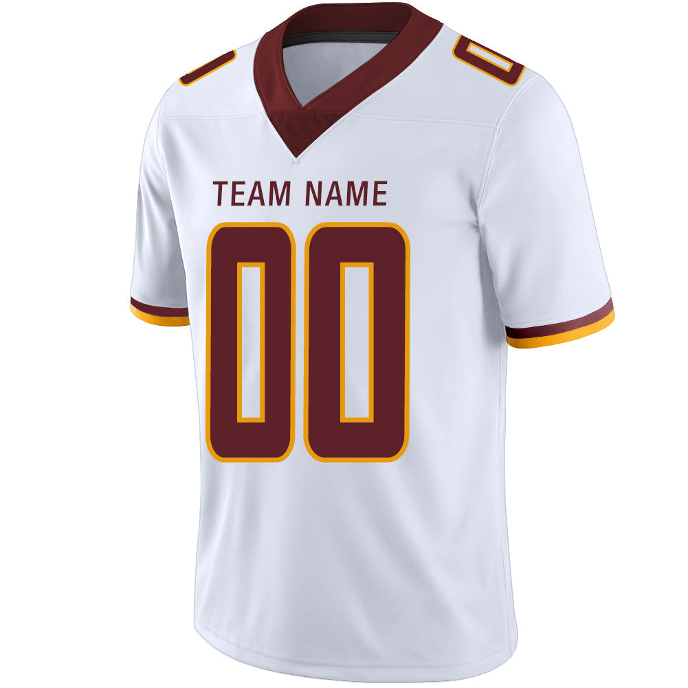 Custom W.Football Team Stitched American Football Jerseys Personalize Birthday Gifts White Jersey